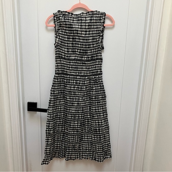 DÔEN Rosella Smocked Midi Dress - Noir Greta Gingham - Medium - Picture 9 of 13